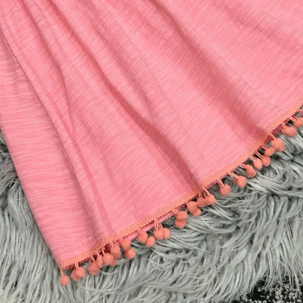 Frenchie Girls Bubblegum Pink Pom Pom Skirt Size 5T NEW